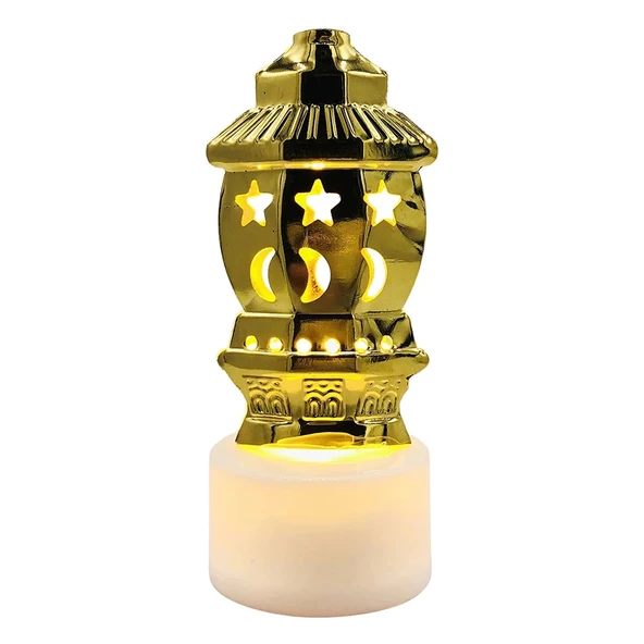 pilelistore 12 li Ramazan Ayaklı Led Işık Gold Renk Gün Işığı MZ6200-235 ürün görseli 1