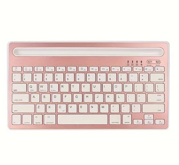 pilelistore ZR206 Rose Gold K6100 Kablosuz Klavye
