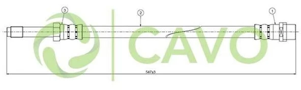 Mercedes Fren Hortumu On Sprinter 903 95>06 - Cavo C800 185b ürün görseli