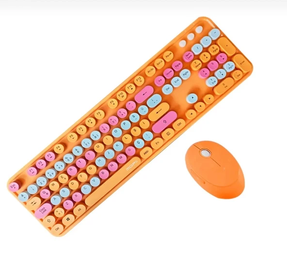 pilelistore Tr Mofii Sweet Turuncu Klavye Mause Set