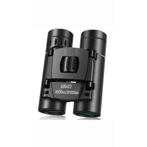 pilelistore 100x22 Cepte Taşımalı Kauçuk Kaplama Profesyonel Mini Dürbün 3000m/30000m