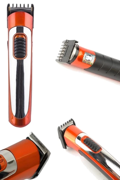 pilelistore 607 Profesyonel Traş Makinesi Şarjlı Sakal Ense Tıraş Makinası