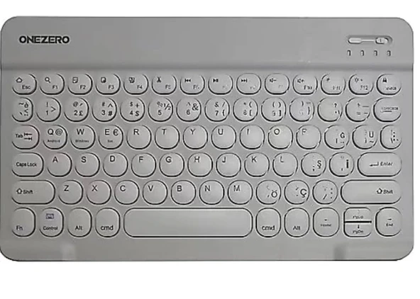 pilelistore ZR455 Beyaz Bluethooth Klavye