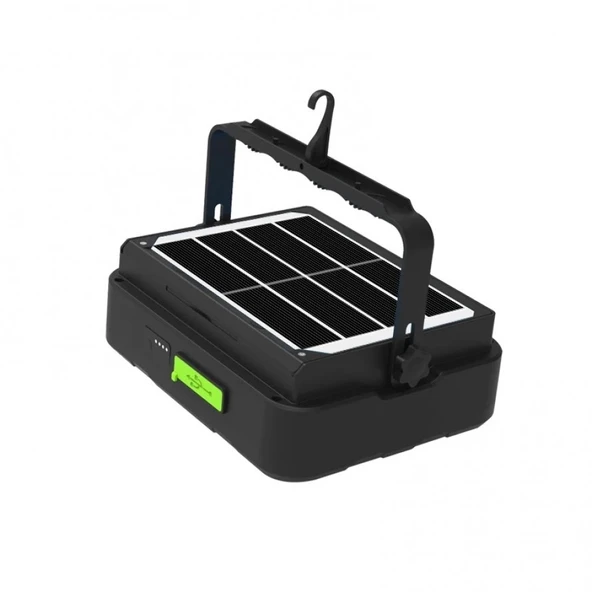 pilelistore 150W Güneş Enerjili Solar Kamp Feneri - Projektör WS-5570 - Resim 2