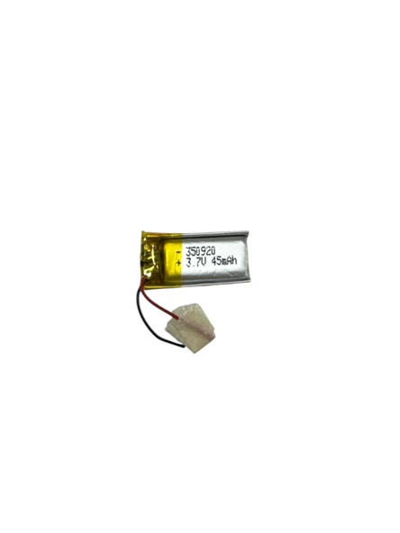 pilelistore 350920 3.7V 45 mAh Li-Polymer Pil Devreli/1.5A