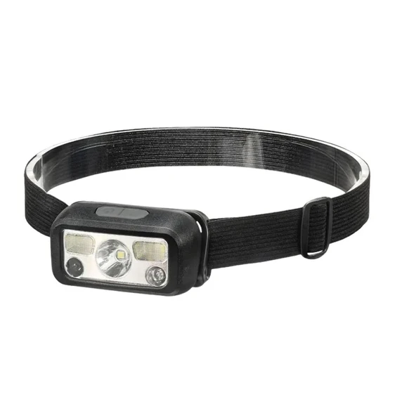 pilelistore Sensörlü Şarjlı Type-C Çok Amaçlı Kırmızı Işıklı Kafa Lambası HS-43 ürün görseli 1