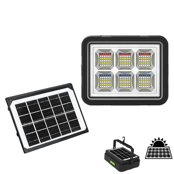 pilelistore 150W Güneş Enerjili Solar Kamp Feneri - Projektör WS-5570 ürün görseli 1