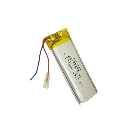 pilelistore 601752 3.7V 500 MAh Li-Polymer Pil Devreli/1.5A