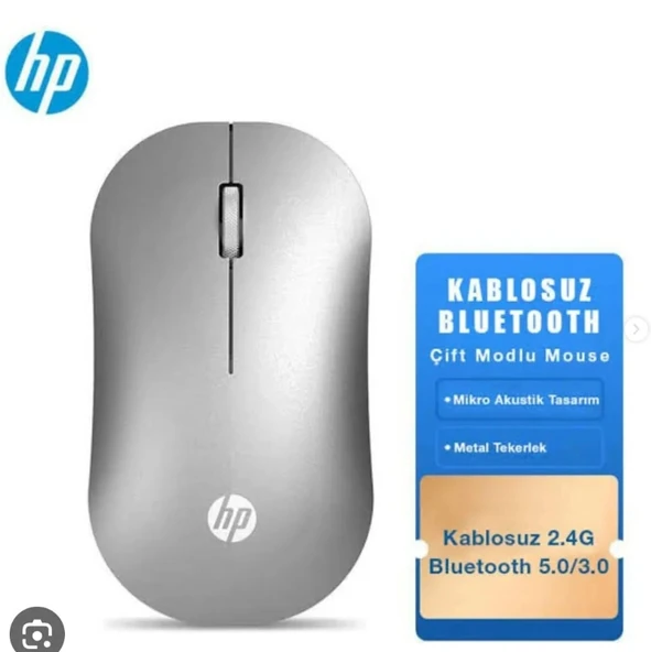 pilelistore Hp Dm10 Gümüş Bluetooth Wireless Mouse