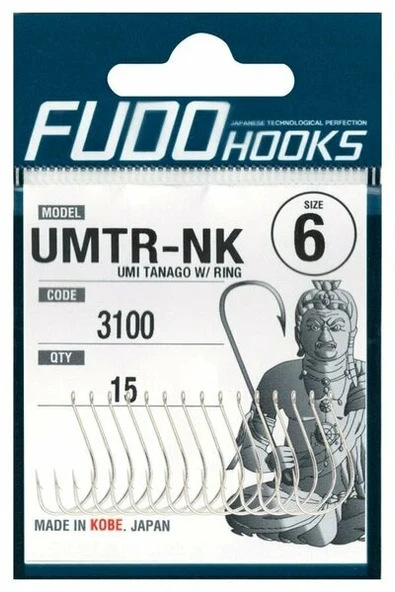 Fudo 3107 UMI TANAGO W/RING No:12 14 lü TEFLON Olta İğnesi - Resim 2