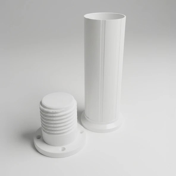 Ayarlanabilir 1 Adet 15 Cm Beyaz Plastik Ayak Dolap Mobilya Tezgah Yükseltici Yükseltme Ayağı - Resim 6