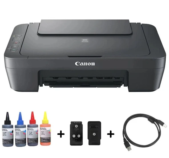 EVDE KARTUŞ DOLUM SETİ ( CANON E414 / MG2551 ÇOK FONKSİYONLU YAZICI VE TIPALI KARTUŞ SİSTEMİ )