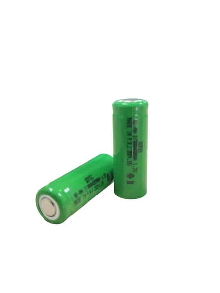 pilelistore 1.2V 400 Mah - 2/3AAA - Ni-MH Şarjlı Pil - (Başsız / Flat Head)