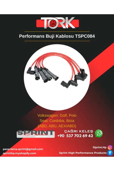 Silikon Buji Kablosu - Golf/Ibiza/Cordoba - (1.4) ABD-ABU-AEX -