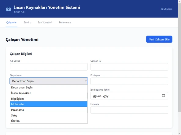 İK Yönetim Sistemi - 7