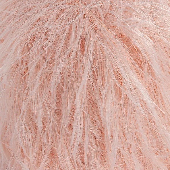 Loren Luna Tavşan Tüyü Açık Pembe El Örgü İpi - R100 - 34003 - Resim 2