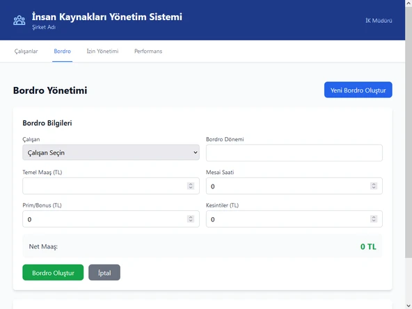İK Yönetim Sistemi - 5