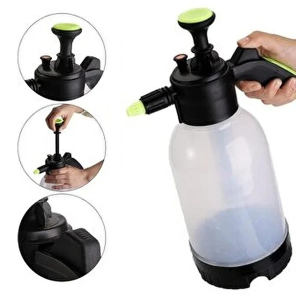 2 Başlıklı Oto Köpük, Su Püskürtme ve Bitki Bakım Sulama Aleti Oto Yıkama Spreyi 2 Litre ürün görseli