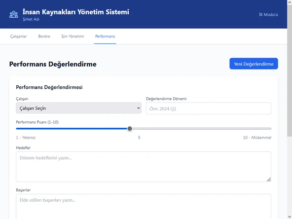 İK Yönetim Sistemi - 8