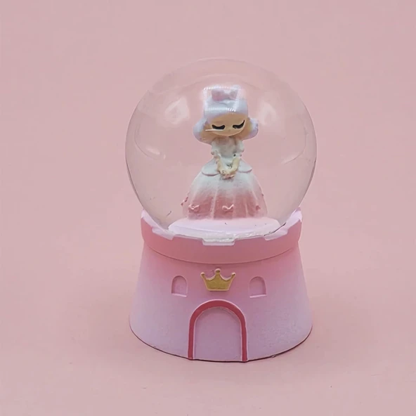 pilelistore Küçük Boy Sevimli Prenses Kar Küresi