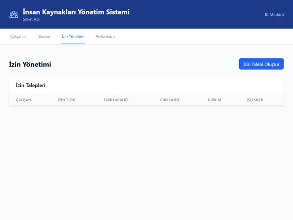 İK Yönetim Sistemi - 3