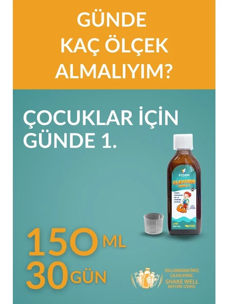 Storm Vitals Clevfish Omega 3 Sitikolin 150ml Sıvı - Resim 2