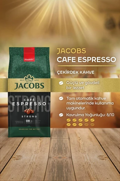 Jacobs Cafe Espresso Çekirdek Kahve 500gr - 3