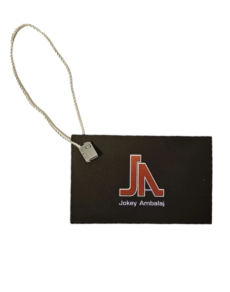 Kilitli Ip- Etiket Bağlama Ipi Renk: Gümüş Uzunluk: 18cm (500 Adet) ürün görseli 1