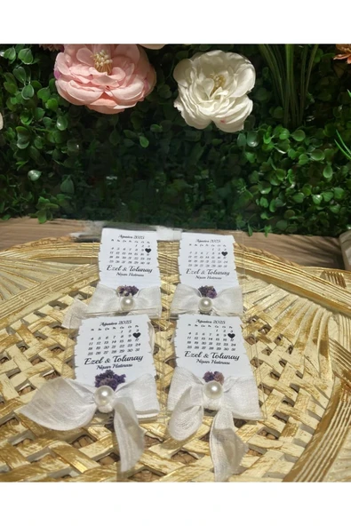 YD STORE UV Baskı Tarihli Magnet Söz, Nişan, Nikah, Düğün, Kına 10 Adet