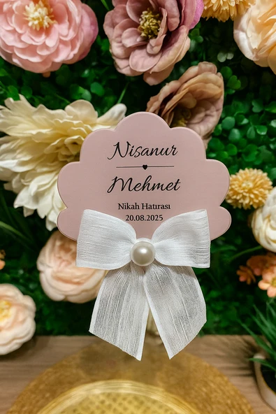 YD STORE UV Baskı Pleksi Magnet Söz, Nişan, Nikah, Düğün, Kına 10 Adet ürün görseli 1