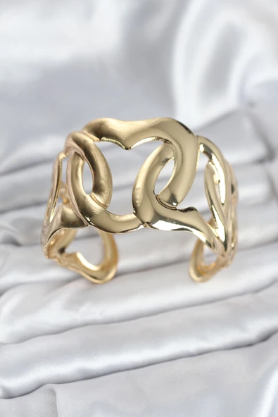 Pirinç Gold Renk Vintage Kadın Bileklik - EBJ251025W38283 ürün görseli