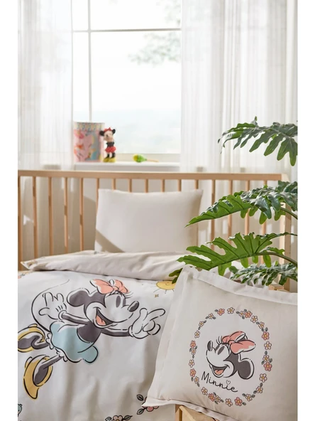 Özdilek Minnie Mouse Sunshine Disney Lisanslı Bebek Nevresim Takımı 0223 - 2