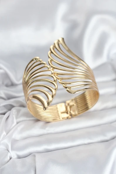 Pirinç Gold Renk Vintage Kadın Bileklik - EBJ251025W38280 ürün görseli