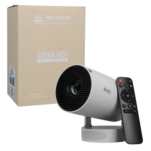 Hello HY300PRO Android 11 Akıllı LED Ayarlanabilir Projeksiyon FHD Kablosuz Görüntü Aktarım Destekli Ev Sinema Sistemi - Resim 5