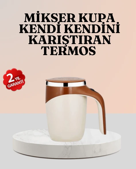 Paslanmaz Çelik Şarjlı Karıştırma Kupa – Otomatik Manyetik Blender Fincan