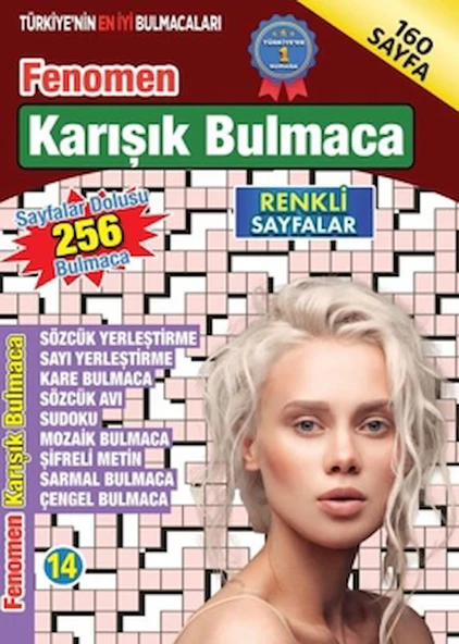 Fenomen Karışık Bulmaca 14 / Bertan Kodamanoğlu / Maxi Yayıncılık / 9786256138162 ürün görseli