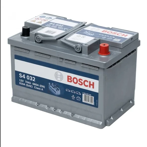 Bosch Akü 12 V 74 Ah S4 032 Silver Serisi 680 A ( 72 Ebadında )