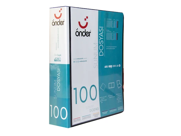 ÖNDER SUNUM DOSYASI PP A4 ÖNCEPLİ 100 LÜ SİYAH 1300-3-12 ADET - Resim 3