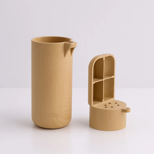 Bohem Westa Kayın Bej Renk Sert Plastik Ayak 15 cm Mobilya Tekli Kanepe Koltuk Baza Yükseltme Ayağı - Resim 7