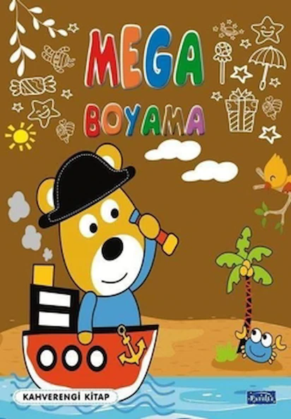 Mega Boyama-Kahverengi Kitap / Kolektif / Parıltı Yayınları / 9786053037132 ürün görseli