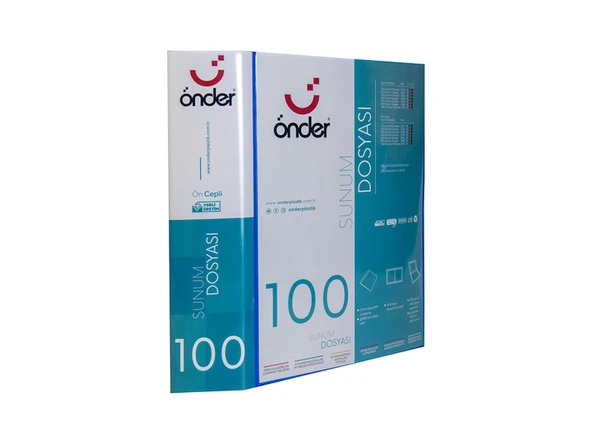 ÖNDER SUNUM DOSYASI PP A4 ÖNCEPLİ 100 LÜ MAVİ 1300-1-12 ADET - Resim 2