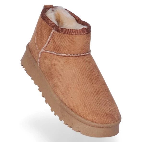 Skuaıter Rida Taba Kadın İçi Kürklü Düz Bot ürün görseli 1