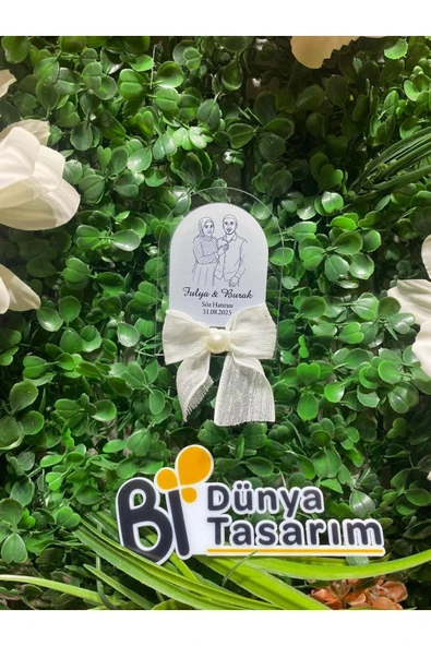YD STORE UV Baskı Pleksi Magnet Söz, Nişan, Nikah, Düğün, Kına, Doğum Günü 10 Adet - 2