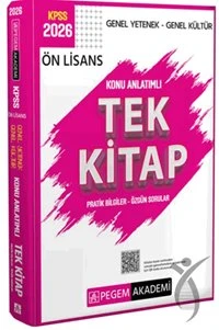 PEGEM AKADEMİ KPSS Genel Yetenek Genel Kültür Ön Lisans Konu Anlatımlı Tek Kitap