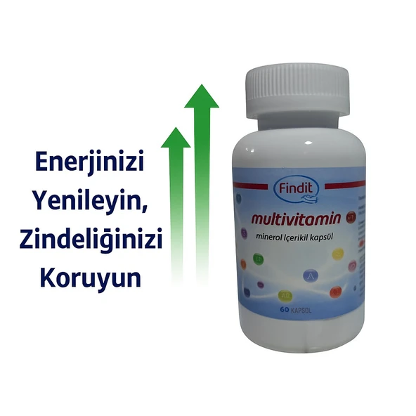 Findit Multivitamin Mineral İçerikli Kapsül - Resim 4