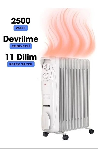 Süsler SR-5711 2500 W 11 Dilim Yağlı Radyatör - 2