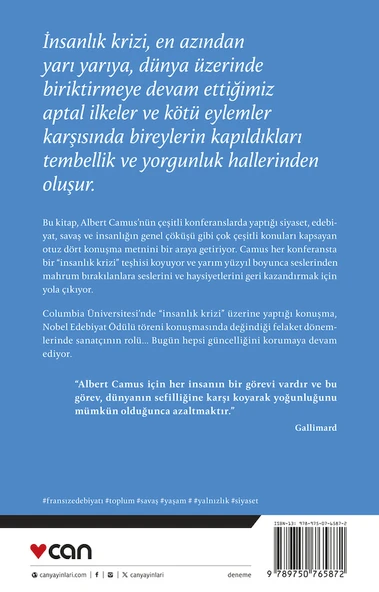 İnsanlık Krizi ve Diğer Konferanslar 1937-1958 - Resim 3