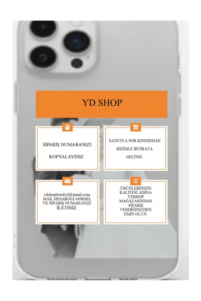 YD Shop Aşkınıza Özel 2’li Kılıf Seti – Sevgiliye Hediyelik Şeffaf UV Baskı Telefon Kılıfı - 2