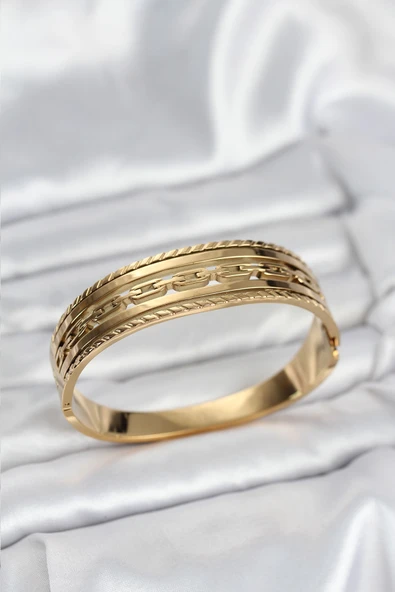 Gold Renk Vintage Model Kadın Kelepçe Bileklik - EBJ251025W38287 ürün görseli