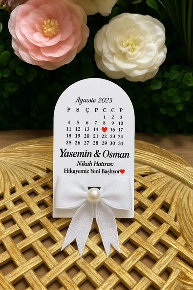 YD STORE UV Baskı Pleksi Magnet Söz, Nişan, Nikah, Düğün, Kına 15 Adet